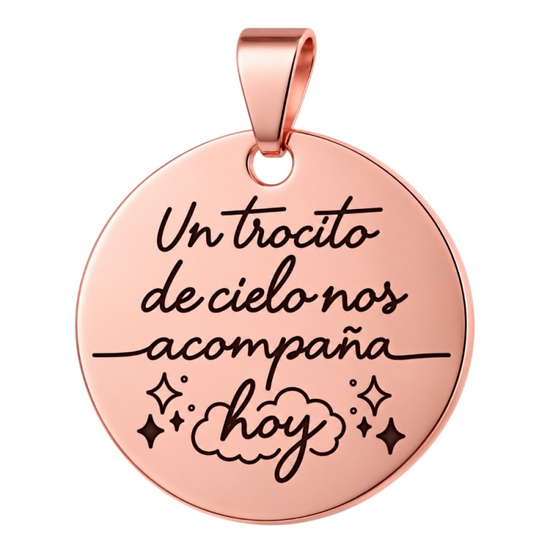 MEDALLA REDONDA PARA RAMO DE NOVIA CON FOTO