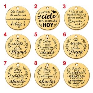 MEDALLA REDONDA PARA RAMO DE NOVIA CON FOTO