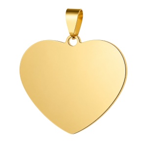 medalla corazón dorado personalizada para ramo de novia