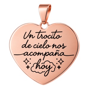 MEDALLA CORAZÓN PARA RAMO DE NOVIA CON FOTO