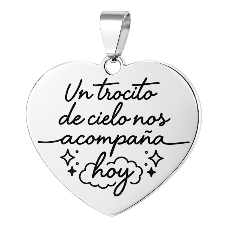 MEDALLA CORAZÓN PARA RAMO DE NOVIA CON FOTO