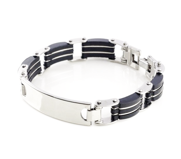 ESCLAVA EN ACERO Y CAUCHO ESCLAVA EN ACERO Y CAUCHO