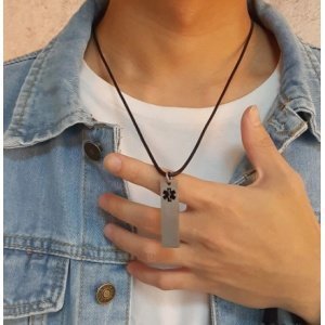 COLGANTE PLACA ALERTA MÉDICA, ALÉRGICOS, ALZHEIMER, EN ACERO