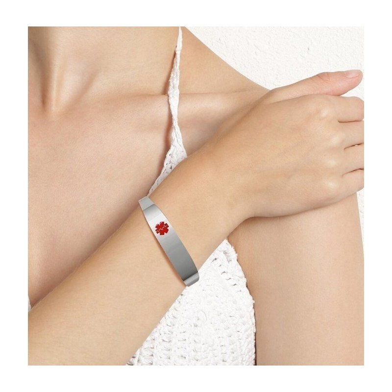 PULSERA ALERTA MÉDICA RÍGIDA Y AJUSTABLE PARA GRABAR