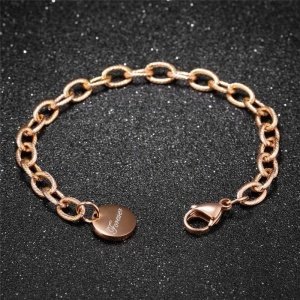 PULSERA ACERO CON CHAPA "FOREVER" (SE GRABA)