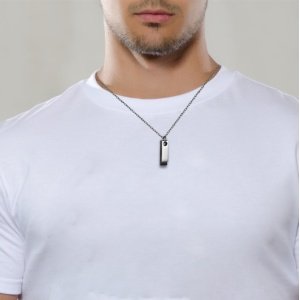 COLGANTE DE ACERO DOBLE PARA HOMBRE (SE GRABA)