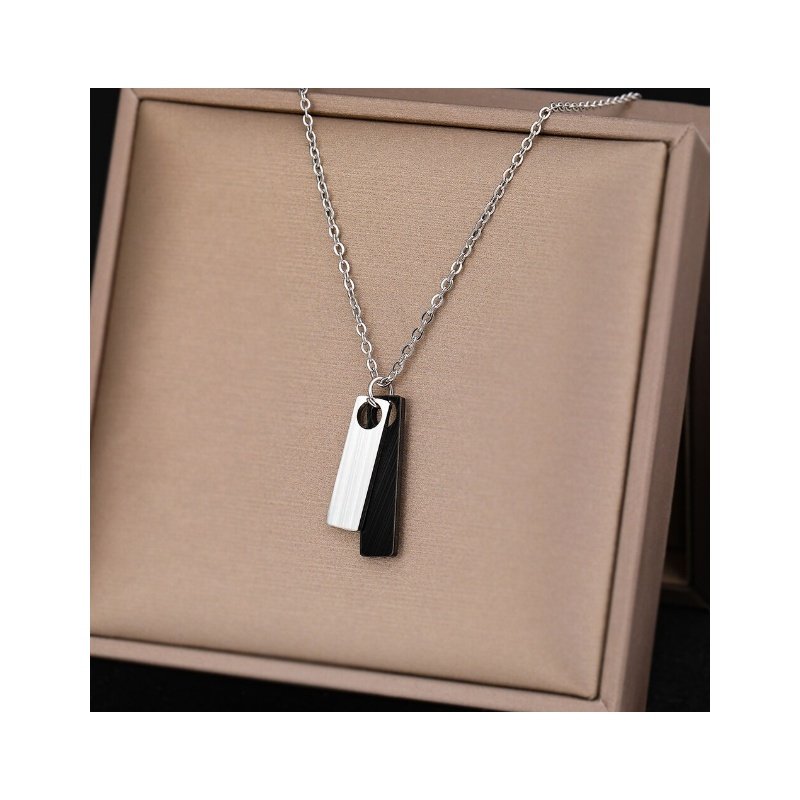 COLGANTE DE ACERO DOBLE UNISEX (SE GRABA)