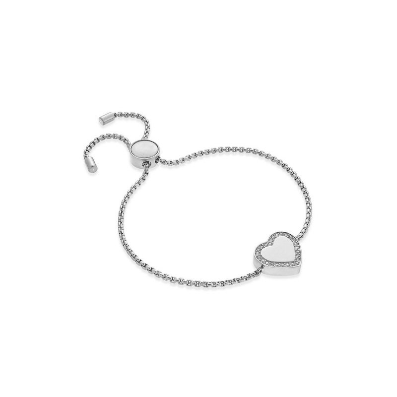 PULSERA CORAZÓN STRASS PARA GRABAR, EN TRES COLORES