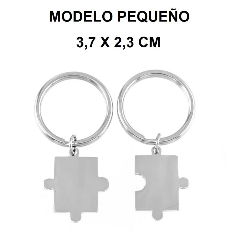 DÚO DE COLGANTES PUZZLE, AMOR, IDEAL PAREJA, PARA ÉL Y PARA ELLA (ACER
