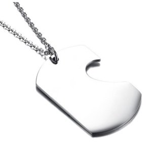 DÚO DE COLGANTES ENCAJABLES, AMOR, IDEAL PAREJA, PARA ÉL Y PARA ELLA (ACERO)