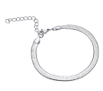 PULSERA UNISEX  MALLA PLANA Y FLEXILE (SNAKE), ACERO INOX