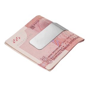 CLIP SUJETA BILLETES PERSONALIZADO, ACERO