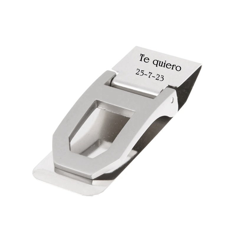 CLIP SUJETA BILLETES PERSONALIZADO DISEÑO