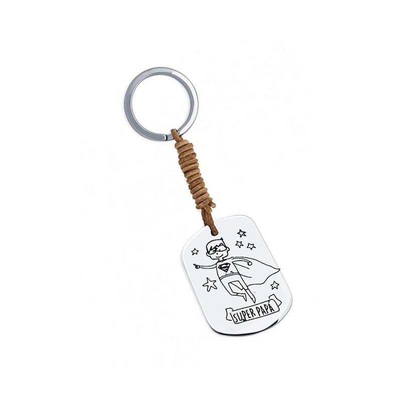 LLAVERO PERSONALIZADO PARA PADRES SUPER PAPÁ