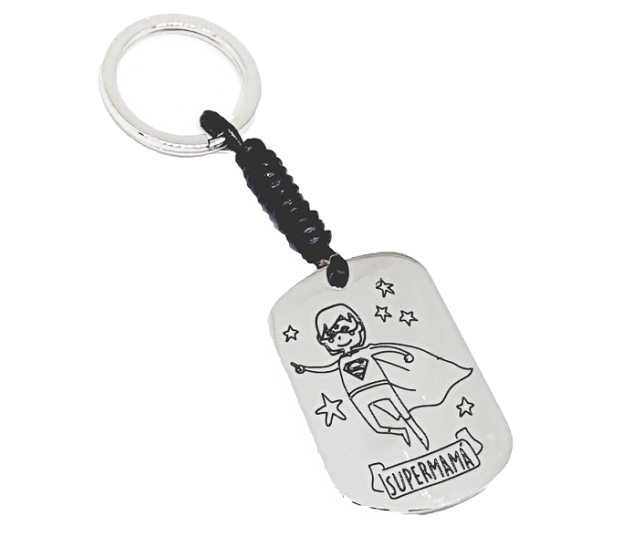 LLAVERO PERSONALIZADO SUPER MAMA LLAVERO PERSONALIZADO SUPER MAMA