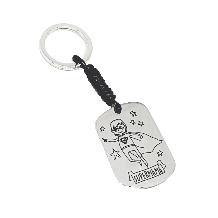 LLAVERO PERSONALIZADO "SUPER MAMA"