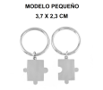 LLAVEROS PUZZLE PERSONALIZADOS (2 UNIDADES) LLAVEROS PUZZLE PERSONALIZADOS (2 UNIDADES)