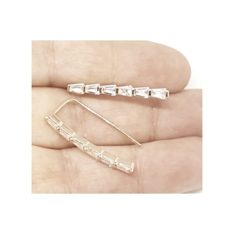 PENDIENTES TREPADORES PLATA DE 1ª LEY