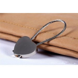 LLAVERO ACERO CORAZÓN PARA GRABAR FOTO O TEXTO