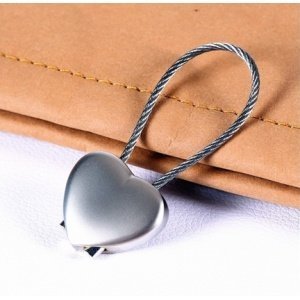 LLAVERO ACERO CORAZÓN PARA GRABAR FOTO O TEXTO