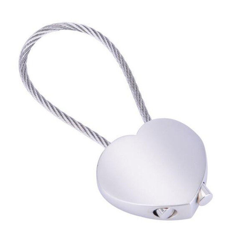 LLAVERO ACERO CORAZÓN PARA GRABAR ACERO INOX