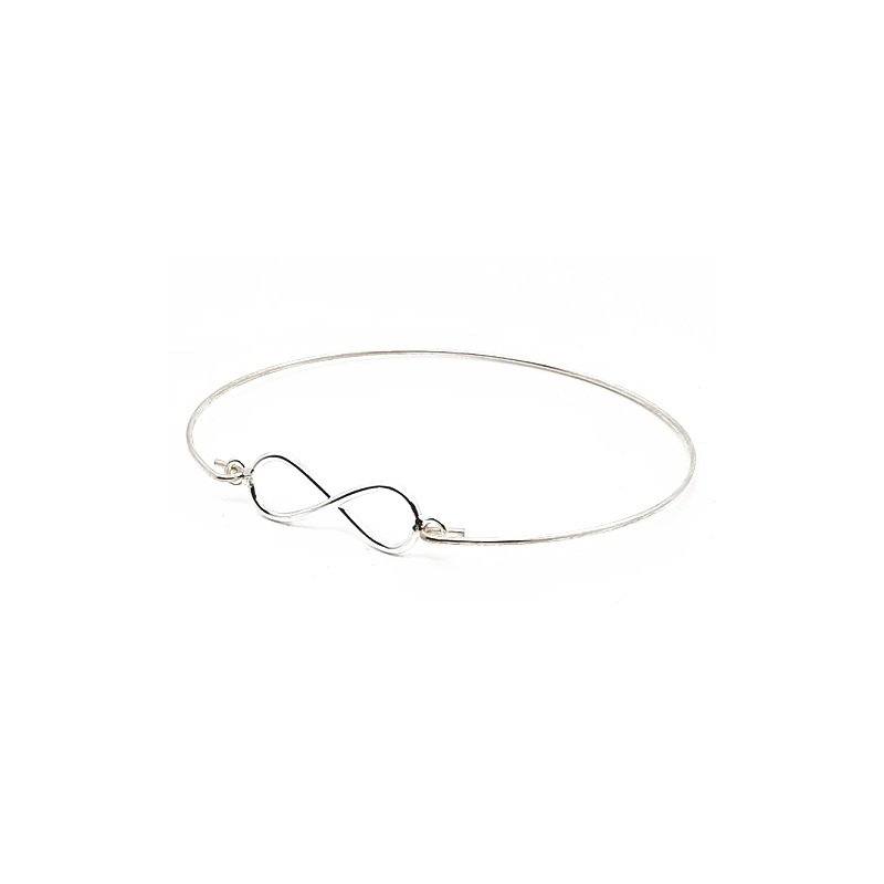 PULSERA INFINITO CON MEDALLITAS, PLATA DE LEY 925