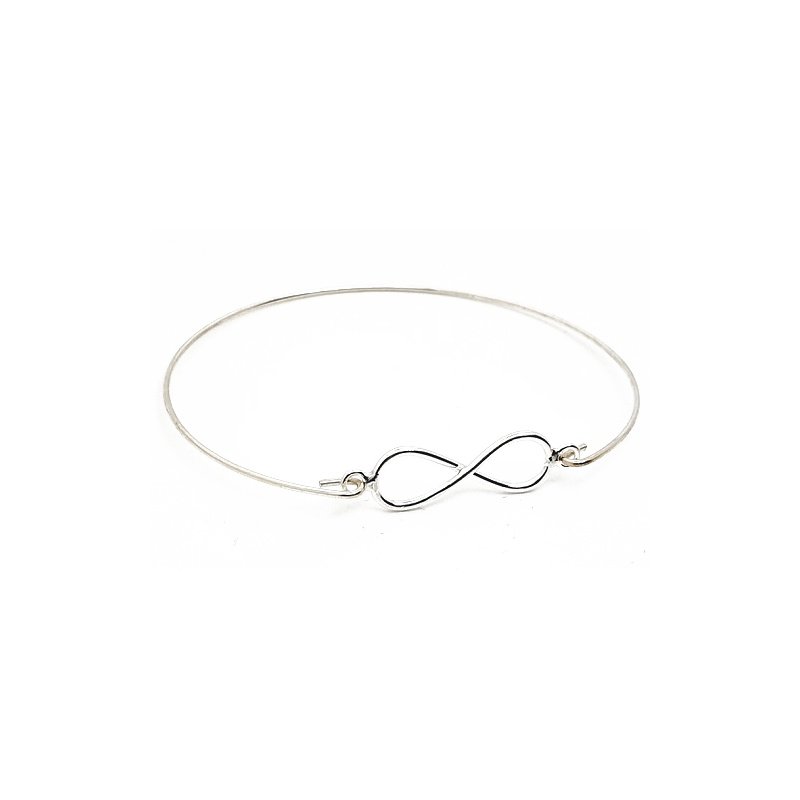 PULSERA INFINITO CON MEDALLITAS, PLATA DE LEY 925