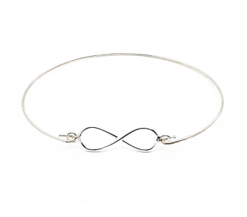 PULSERA INFINITO CON MEDALLITAS, PLATA DE LEY 925