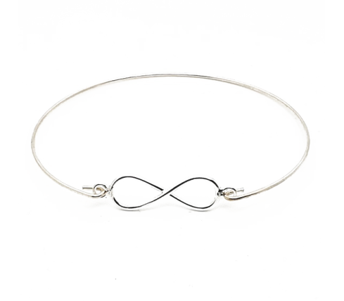PULSERA INFINITO CON MEDALLITAS, PLATA DE LEY 925