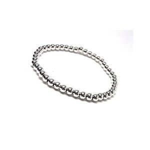 pulsera bolas plata barata