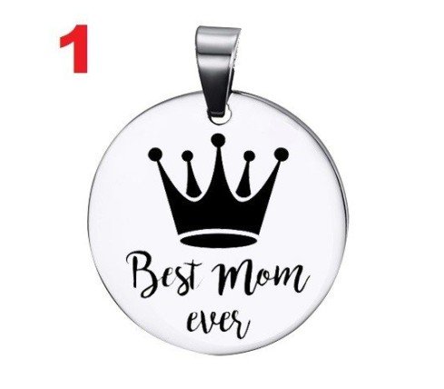 COLGANTE CHAPA PERSONALIZADA PARA MADRES O ABUELAS (Escoge entre los diseños de las fotografías)