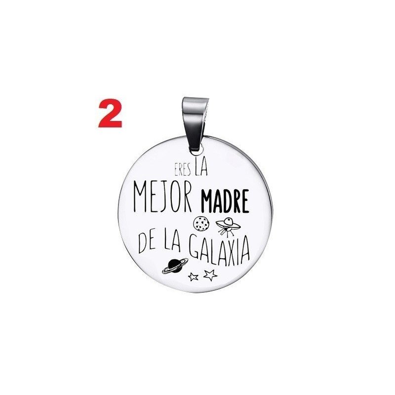 COLGANTE CHAPA PERSONALIZADA PARA MADRES O ABUELAS (Escoge entre los diseños de las fotografías)