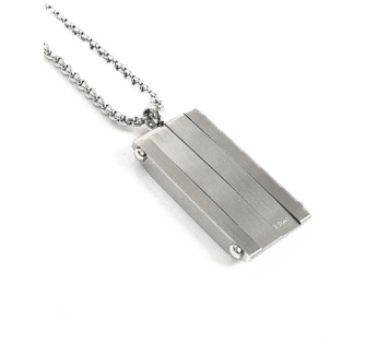 COLGANTE CHAPA DISEÑO EN ACERO MACIZO (SE GRABA)
