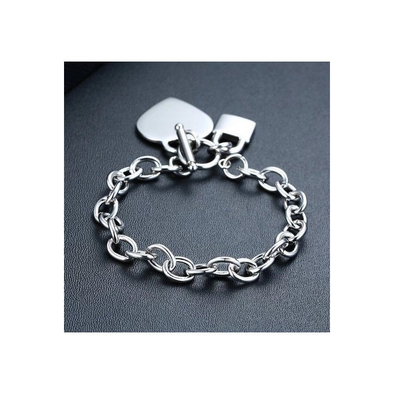 PULSERA PERSONALIZADA CORAZÓN Y CANDADO