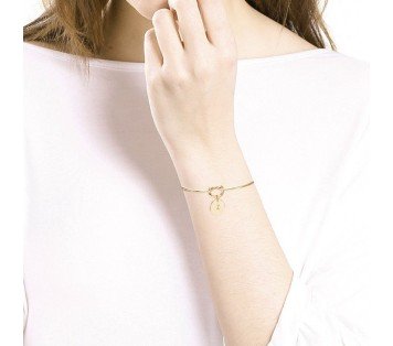 PULSERA RÍGIDA CORAZÓN CHAPITA CON INICIAL