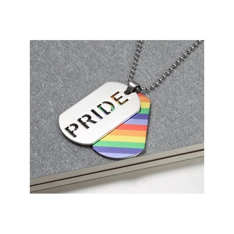 COLGANTE BANDERA ARCO IRIS, ORGULLO LGTBI ACERO, PERSONALIZABLE