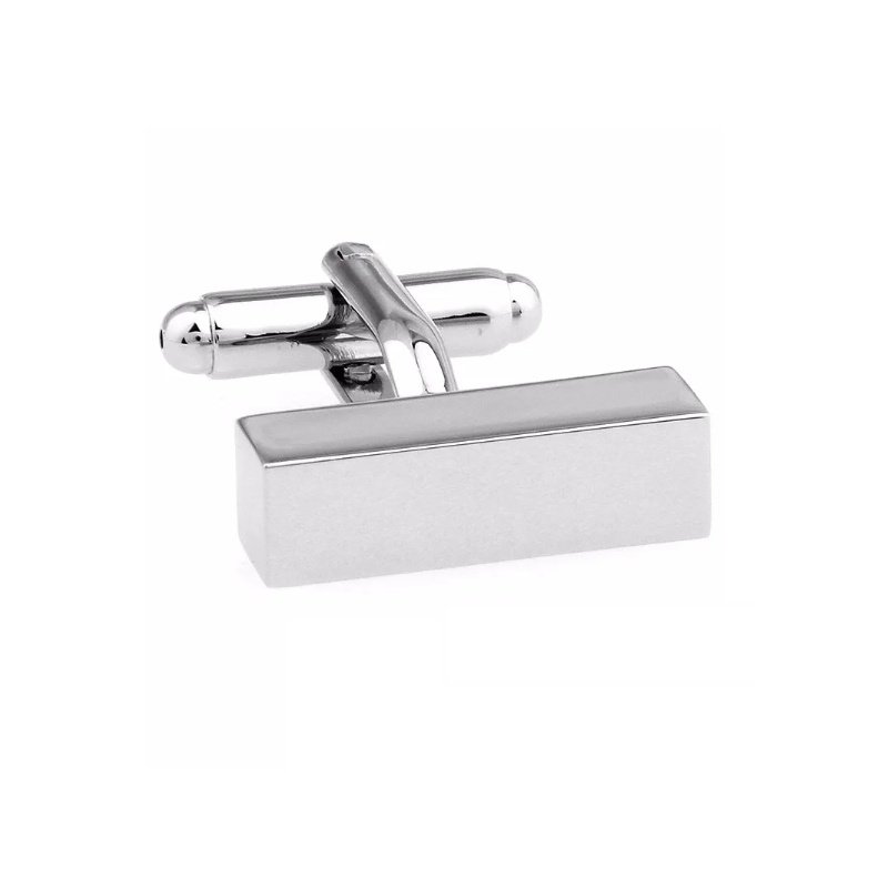 GEMELOS ACERO CUBOIDES PERSONALIZADOS