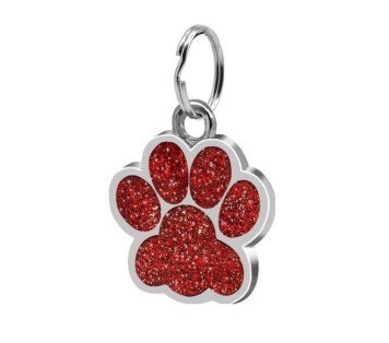 COLGANTE PLACA HUELLA MASCOTA PARA GRABAR