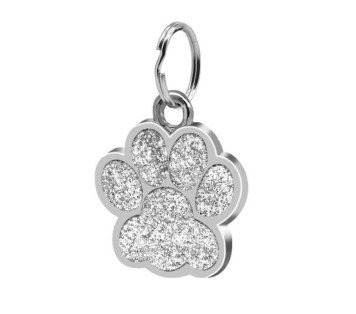 COLGANTE PLACA HUELLA MASCOTA PARA GRABAR