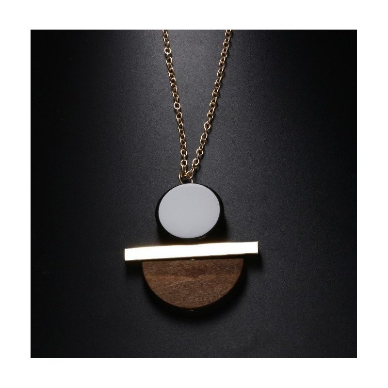 COLLAR GEOMÉTRICO MULTI MATERIAL