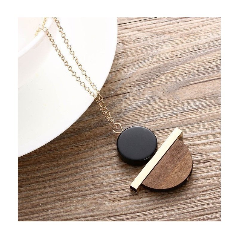 COLLAR GEOMÉTRICO MULTI MATERIAL