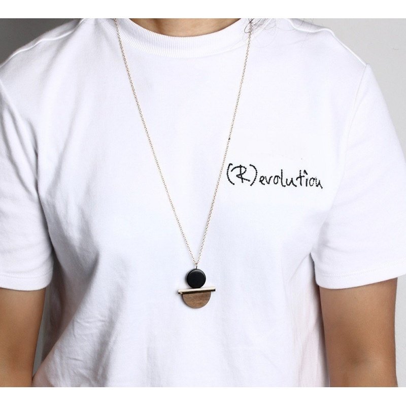 COLLAR GEOMÉTRICO MULTI MATERIAL