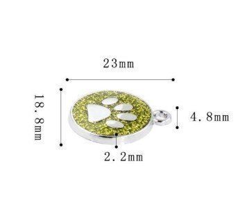 COLGANTE PLACA HUELLA MASCOTA PARA GRABAR