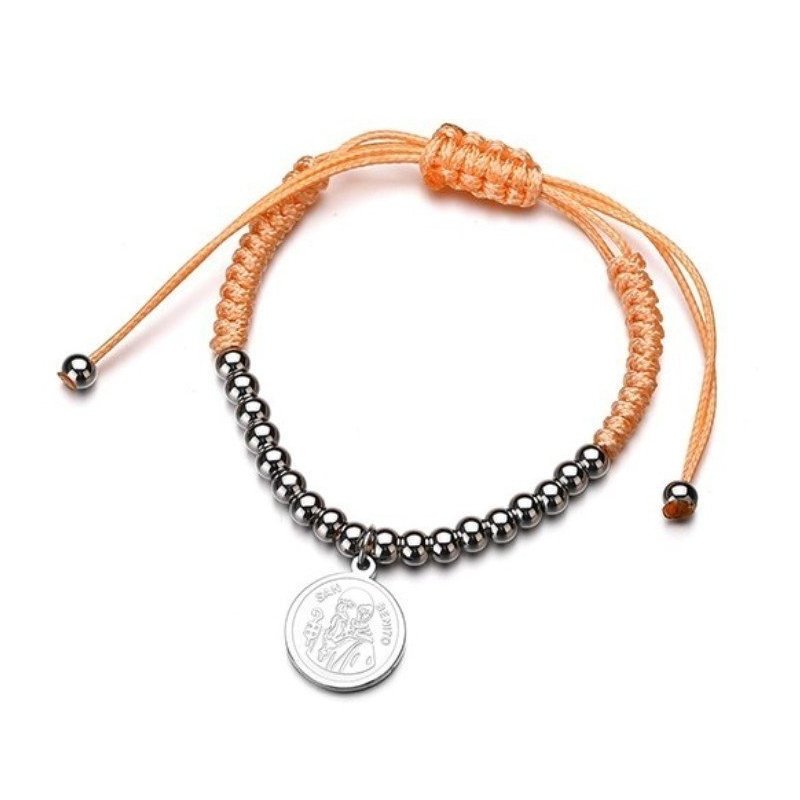 PULSERA MEDALLA SAN BENITO