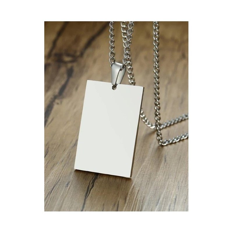 COLGANTE RECTANGULAR PERSONALIZADO, ACERO