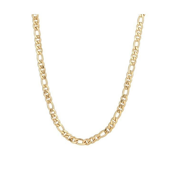 CADENA ESLABÓN 3X1 ACERO Y ORO