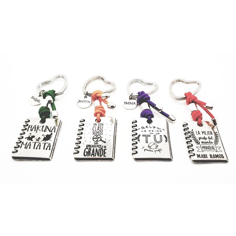 LLAVERO "LIBRETA" PERSONALIZADA PARA PROFES