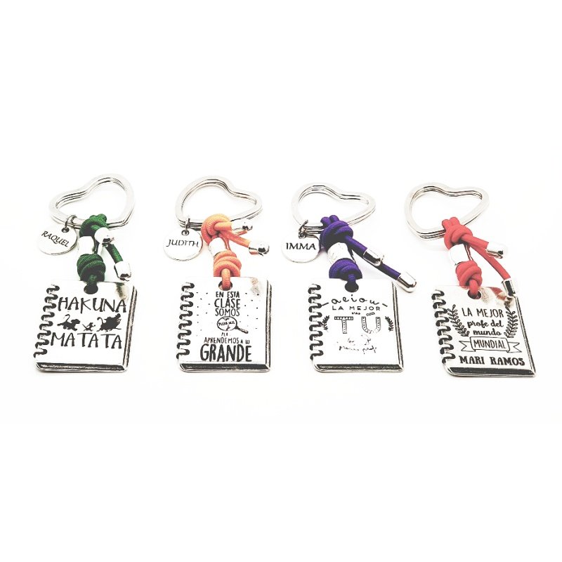 LLAVERO "LIBRETA" PERSONALIZADA PARA PROFES
