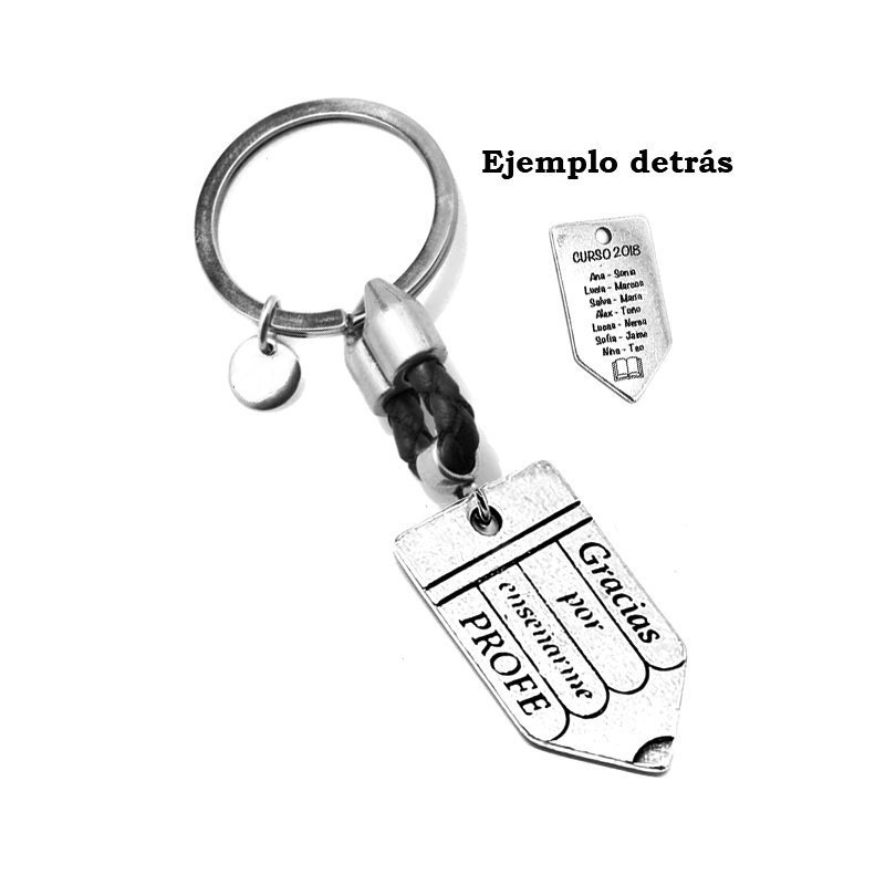 LLAVERO PARA PROFESORES PERSONALIZADO, CON SACAPUNTAS Ó LÁPIZ