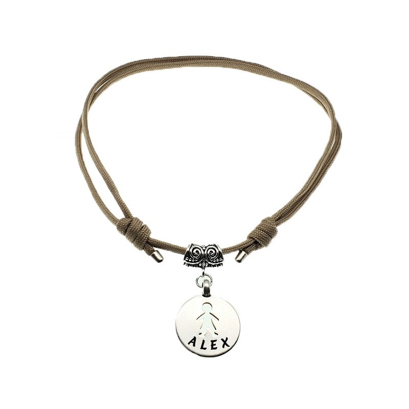 COLLAR CHAPA NIÑO O NIÑA PERSONALIZADA CON NOMBRE